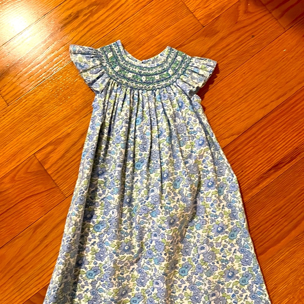 Anavini like new blue smocked dress 3T